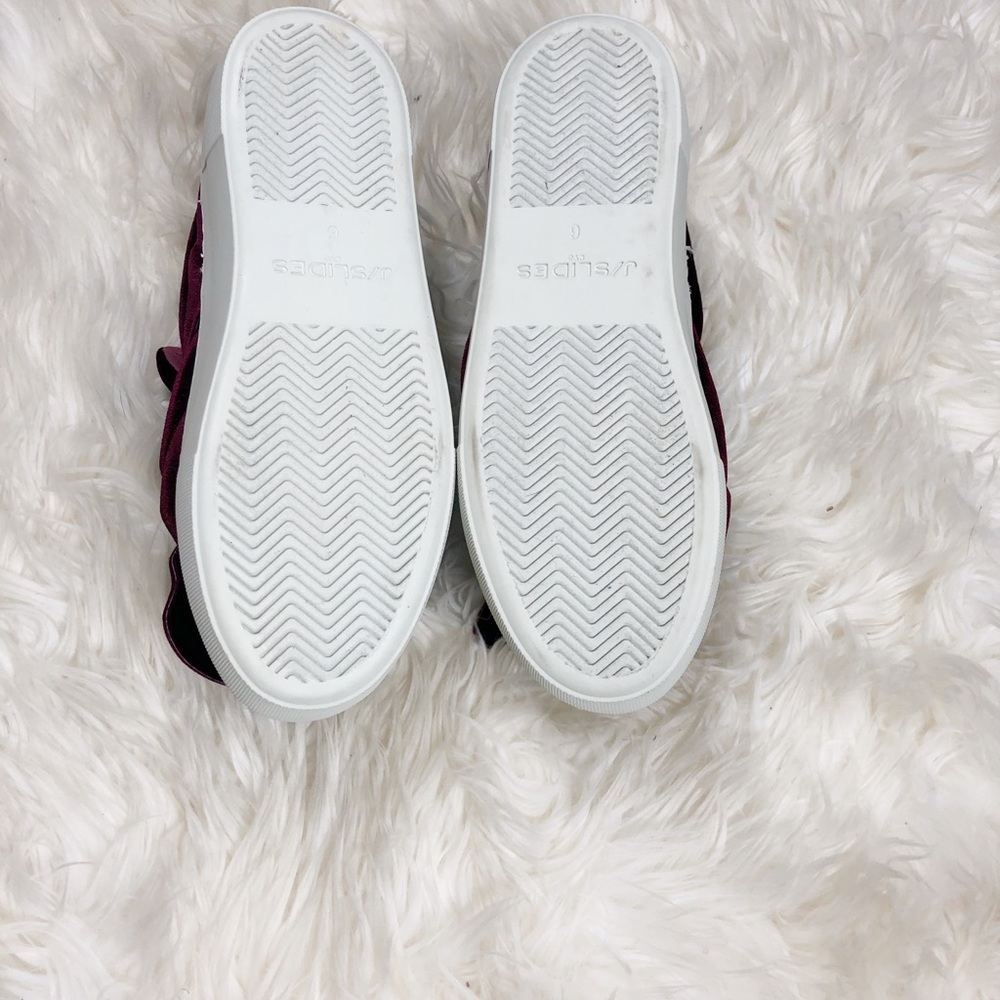 J/Slides Velvet Bow Platform Shoes - Picture 4 of 4
